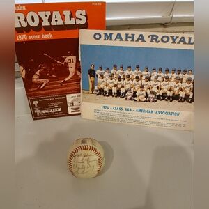 1970 Omaha Royals Signed Baseball